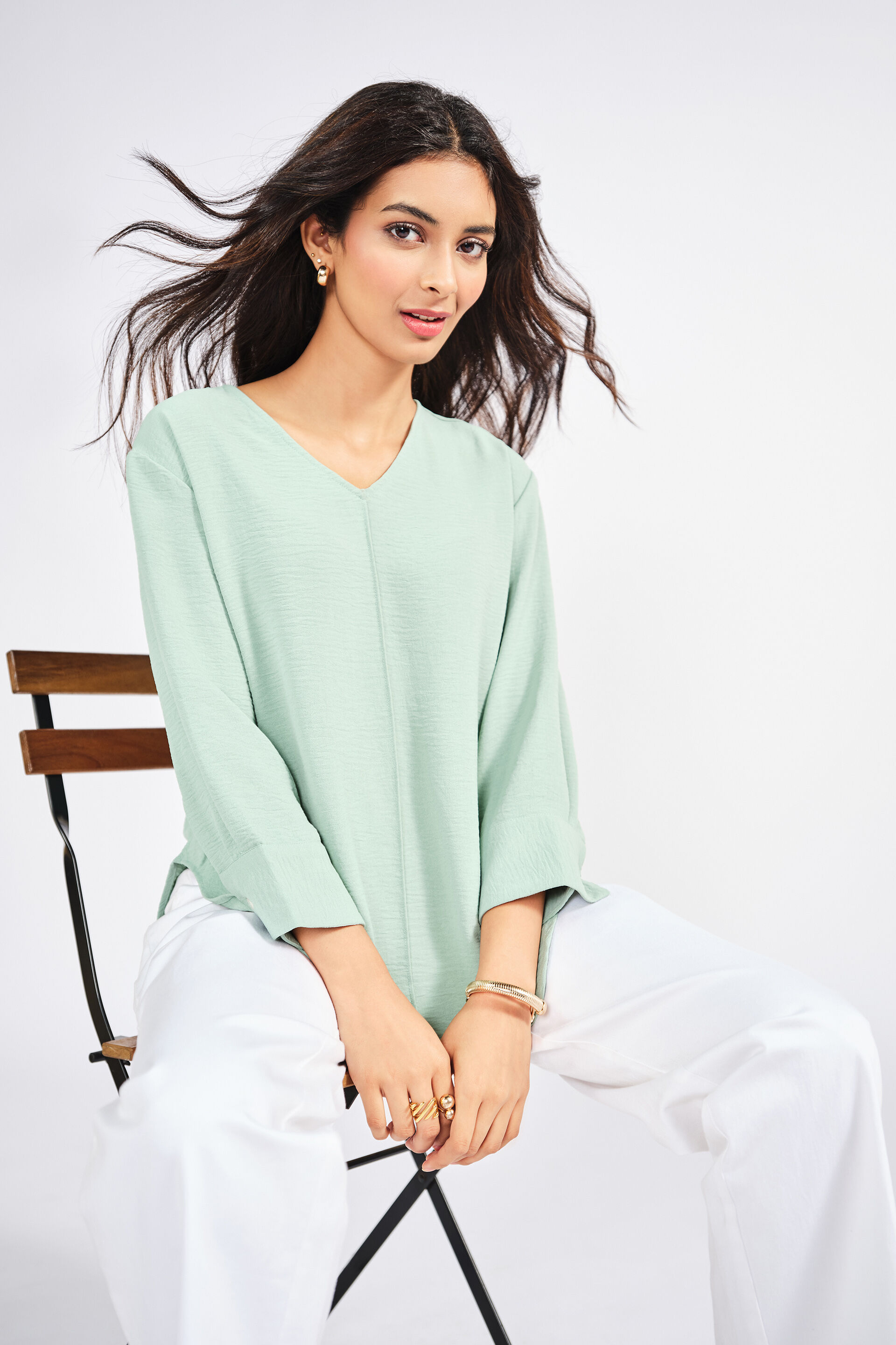 Brazos Sage Green Top, Sage Green, image 2